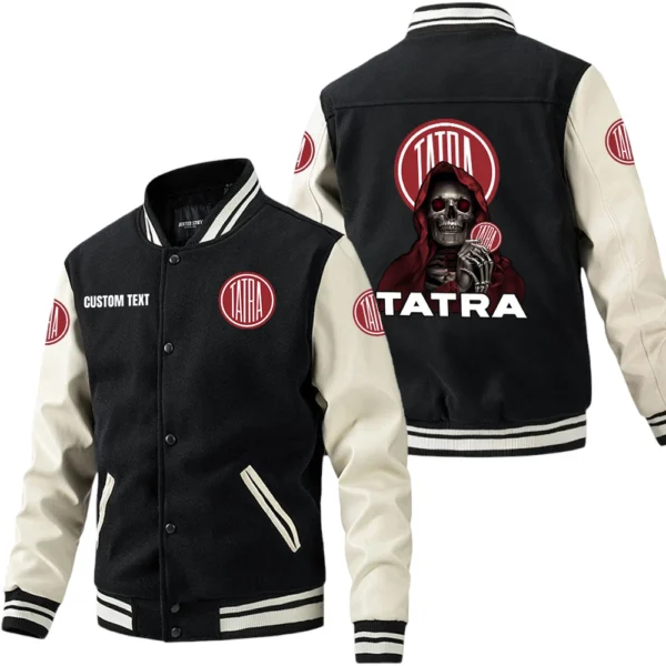 Tatra Jacket Men’s Baseball Jacket With PU Leather Sleeve, Custom Name TN250225Y15BJPUCT3TAT