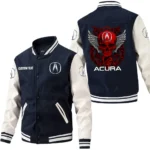 Acura Jacket Men’s Baseball Jacket With PU Leather Sleeve, Custom Name HG180225Y15BJPUCT2ACU