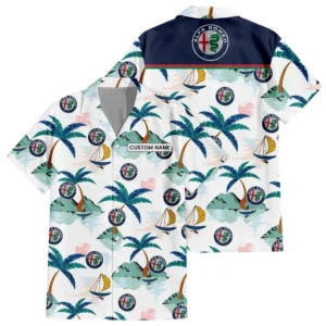 Alfa Romeo Exclusive Logo Hawaiian Shirt All-over Print For Men Women Kids, Custom Name HIDI170225Y7HWLS2ALR