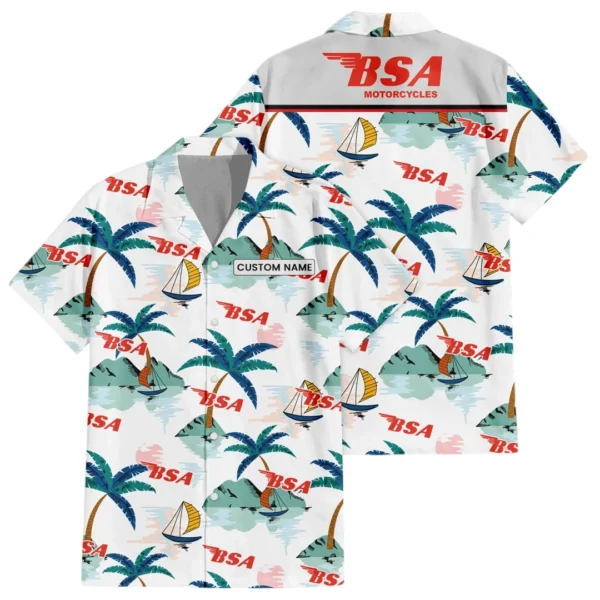 BSA Motorcycles Exclusive Logo Hawaiian Shirt All-over Print For Men Women Kids, Custom Name HIDI170225Y7HWLS2BSA