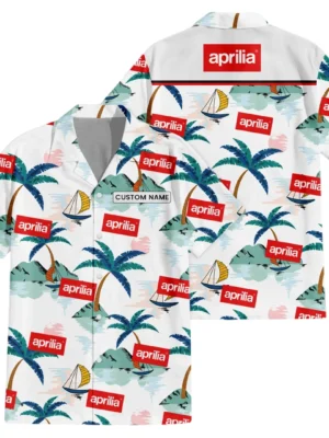 Aprilia Exclusive Logo Hawaiian Shirt All-over Print For Men Women Kids, Custom Name HIDI180225Y7HWLS2APR