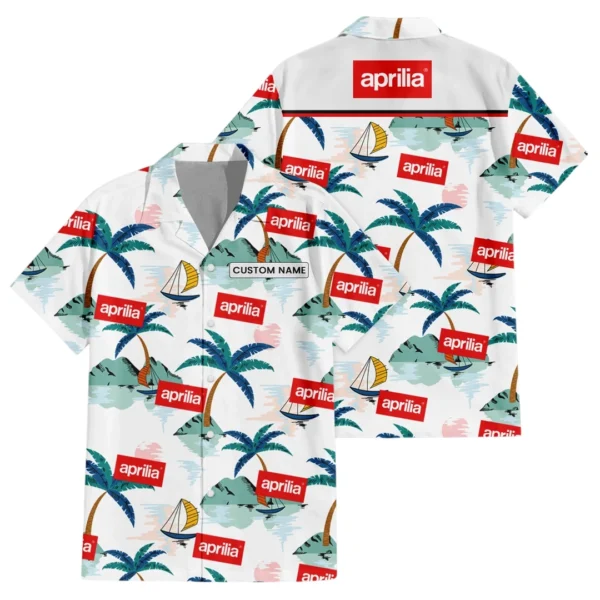 Aprilia Exclusive Logo Hawaiian Shirt All-over Print For Men Women Kids, Custom Name HIDI180225Y7HWLS2APR