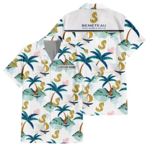 Beneteau Exclusive Logo Hawaiian Shirt All-over Print For Men Women Kids, Custom Name HIDI180225Y7HWLS2BEN
