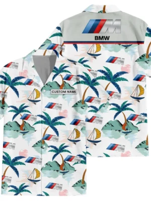 BMW Exclusive Logo Hawaiian Shirt All-over Print For Men Women Kids, Custom Name HIDI180225Y7HWLS2BMW