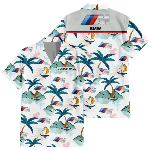 BMW Exclusive Logo Hawaiian Shirt All-over Print For Men Women Kids, Custom Name HIDI180225Y7HWLS2BMW