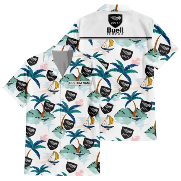 Buell Motorcycle Exclusive Logo Hawaiian Shirt All-over Print For Men Women Kids, Custom Name HIDI180225Y7HWLS2BUE