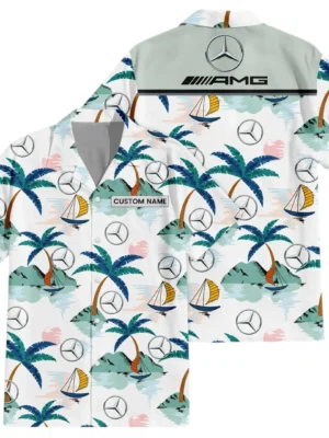 Mercedes AMG Exclusive Logo Hawaiian Shirt All-over Print For Men Women Kids, Custom Name HIDI190225Y7HWLS2AMG