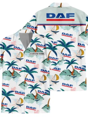 DAF Exclusive Logo Hawaiian Shirt All-over Print For Men Women Kids, Custom Name HIDI190225Y7HWLS2DAF