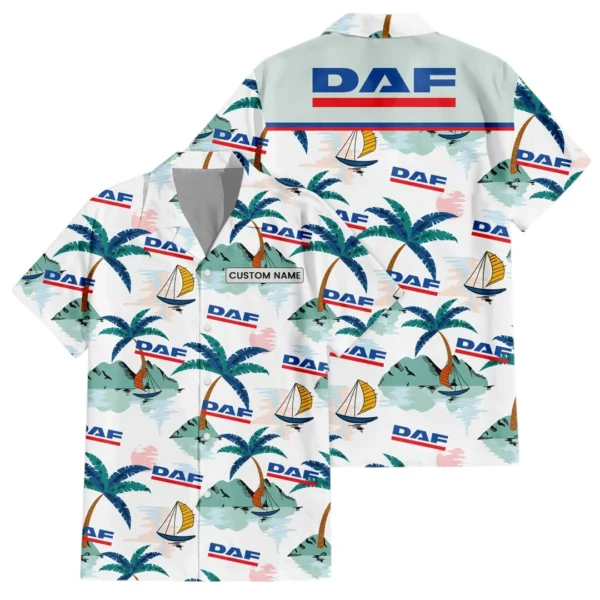 DAF Exclusive Logo Hawaiian Shirt All-over Print For Men Women Kids, Custom Name HIDI190225Y7HWLS2DAF