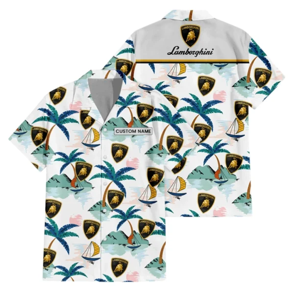 Lamborghini Exclusive Logo Hawaiian Shirt All-over Print For Men Women Kids, Custom Name HIDI200225Y7HWLS2LAM