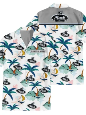 Mack Trucks Exclusive Logo Hawaiian Shirt All-over Print For Men Women Kids, Custom Name HIDI200225Y7HWLS2MAC
