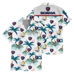 Scania Exclusive Logo Hawaiian Shirt All-over Print For Men Women Kids, Custom Name HIDI210225Y7HWLS2SCA