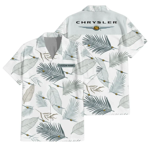 Chrysler Exclusive Logo Hawaiian Shirt Tropical Leaves Pattern All-over Print For Men Women Kids, Custom Name HIHI170125Y7HWLS1CHR
