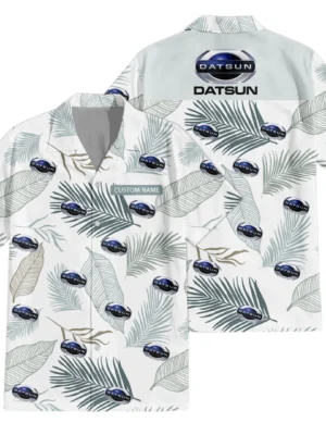 Datsun Exclusive Logo Hawaiian Shirt Tropical Leaves Pattern All-over Print  For Men Women Kids, Custom Name HIHI170125Y7HWLS1DAT