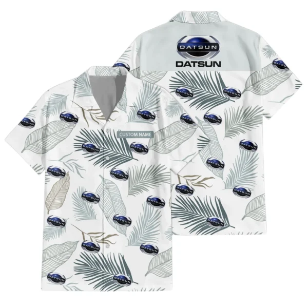 Datsun Exclusive Logo Hawaiian Shirt Tropical Leaves Pattern All-over Print  For Men Women Kids, Custom Name HIHI170125Y7HWLS1DAT