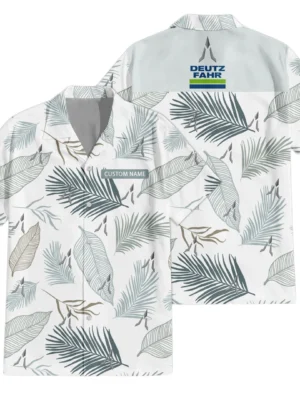 Deutz Exclusive Logo Hawaiian Shirt Tropical Leaves Pattern All-over Print For Men Women Kids, Custom Name HIHI170125Y7HWLS1DEU