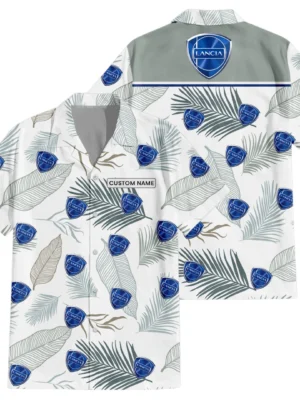 Lancia Exclusive Logo Hawaiian Shirt Tropical Leaves Pattern All-over Print For Men Women Kids, Custom Name HIHI180225Y7HWLS1LAN