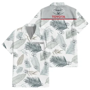 Toyota Exclusive Logo Hawaiian Shirt Tropical Leaves Pattern All-over Print For Men Women Kids, Custom Name HIHI190225Y7HWLS1TOY