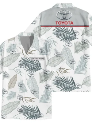 Toyota Exclusive Logo Hawaiian Shirt Tropical Leaves Pattern All-over Print For Men Women Kids, Custom Name HIHI190225Y7HWLS1TOY