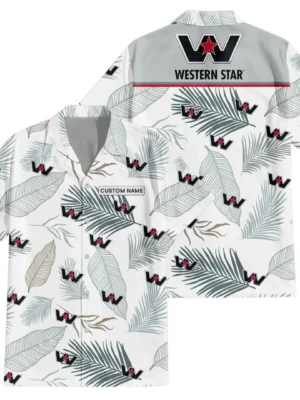 Western Star Exclusive Logo Hawaiian Shirt Tropical Leaves Pattern All-over Print For Men Women Kids, Custom Name HIHI190225Y7HWLS1WES