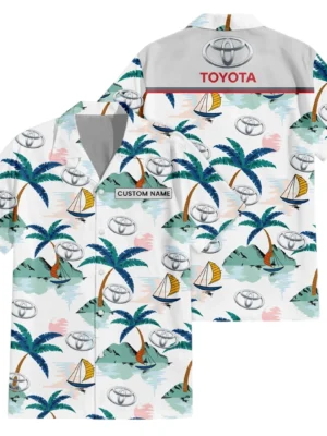 Toyota Exclusive Logo Hawaiian Shirt All-over Print For Men Women Kids, Custom Name HIDI200225Y7HWLS2TOY