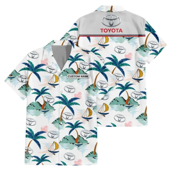 Toyota Exclusive Logo Hawaiian Shirt All-over Print For Men Women Kids, Custom Name HIDI200225Y7HWLS2TOY
