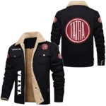 Tatra Exclusive Logo Fleece-lined Thick Jacket, Fur Lapel Collar Warm Custom Name TN170325Y10FLJCT1TAT