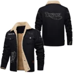 Triton Exclusive Logo Fleece-lined Thick Jacket, Fur Lapel Collar Warm Custom Name TN170325Y10FLJCT1TTN