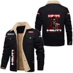 Hilti Exclusive Logo Fleece-lined Thick Jacket, Fur Lapel Collar Warm Custom Name TN170325Y10FLJCT2HIL