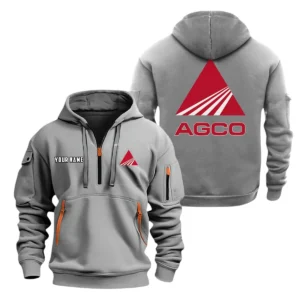AGCO Half Zip Hoodie, Sport Hooded Multi-Pocket, Custom Name HG110325Y25QZ2HCT1AGC