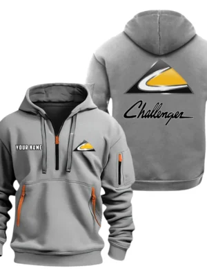 Challenger Tractor Half Zip Hoodie, Sport Hooded Multi-Pocket, Custom Name HG110325Y25QZ2HCT1CHT