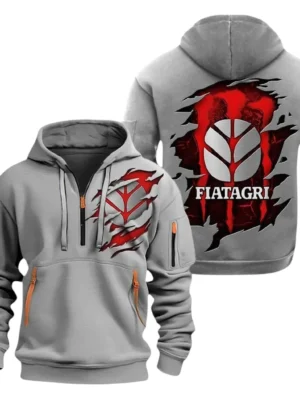 Fiatagri Half Zip Hoodie, Sport Hooded Multi-Pocket HG110325Y25QZ2HCT1FIA