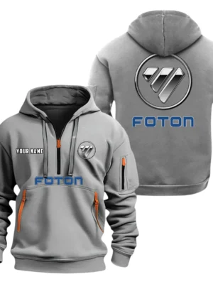 Foton Half Zip Hoodie, Sport Hooded Multi-Pocket, Custom Name HG110325Y25QZ2HCT1FOT