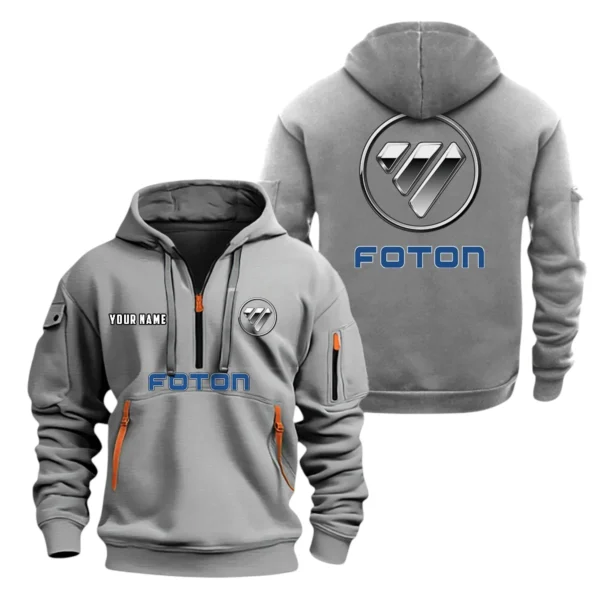 Foton Half Zip Hoodie, Sport Hooded Multi-Pocket, Custom Name HG110325Y25QZ2HCT1FOT