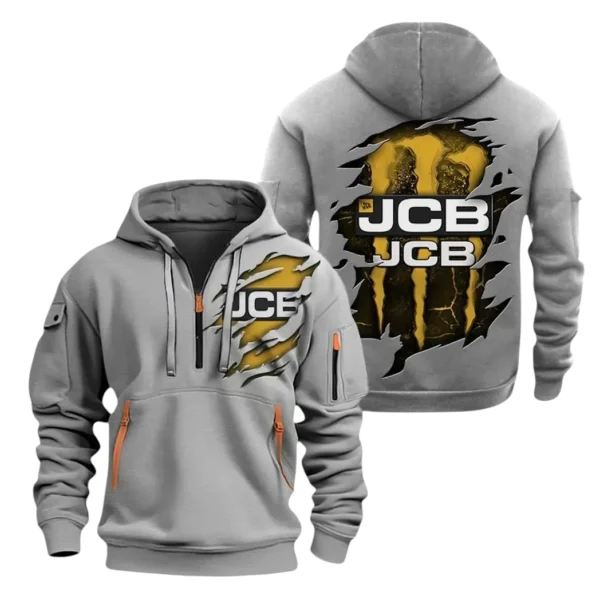 JCB Half Zip Hoodie, Sport Hooded Multi-Pocket HG110325Y25QZ2HCT1JCB