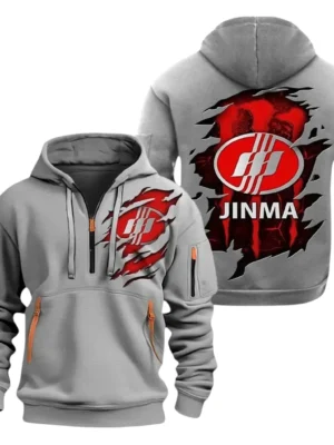 Jinma Half Zip Hoodie, Sport Hooded Multi-Pocket HG110325Y25QZ2HCT1JIN