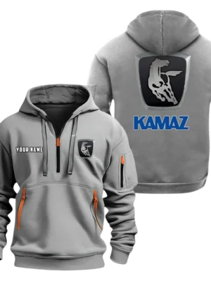 Kamaz Half Zip Hoodie, Sport Hooded Multi-Pocket, Custom Name HG110325Y25QZ2HCT1KAM