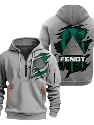 Fendt Half Zip Hoodie, Sport Hooded Multi-Pocket HG110325Y25QZ2HCT2FEN