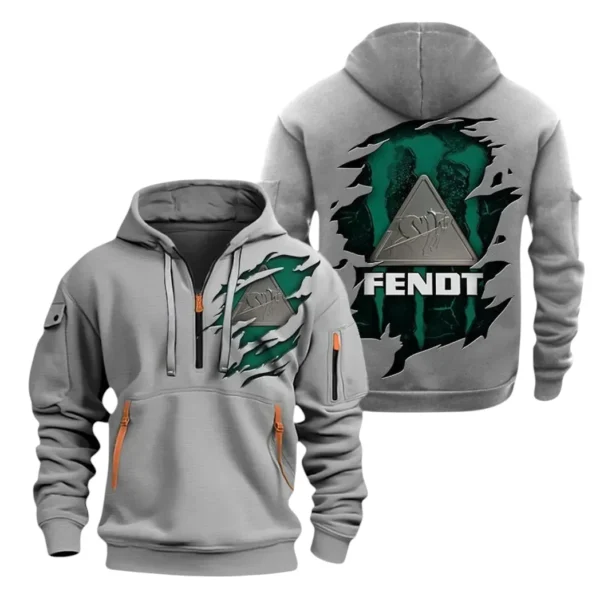 Fendt Half Zip Hoodie, Sport Hooded Multi-Pocket HG110325Y25QZ2HCT2FEN