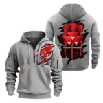 Massey Ferguson Half Zip Hoodie, Sport Hooded Multi-Pocket HG120325Y25QZ2HCT1MAF