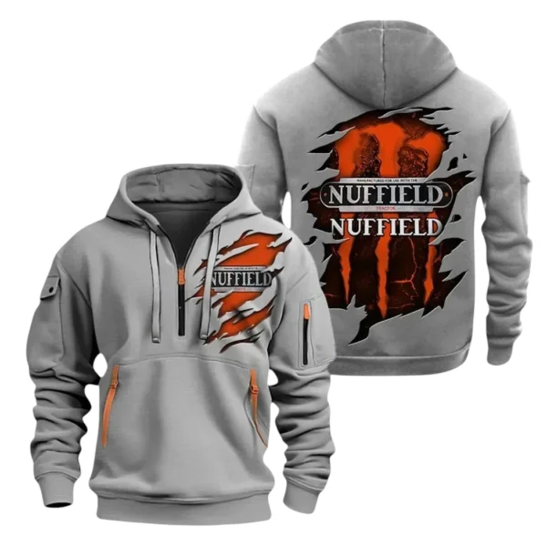 Nuffield Half Zip Hoodie, Sport Hooded Multi-Pocket HG120325Y25QZ2HCT1NUF