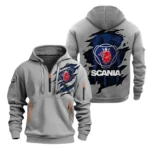 Scania Half Zip Hoodie, Sport Hooded Multi-Pocket HG120325Y25QZ2HCT3SCA