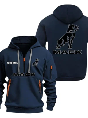 Mack Half Zip Hoodie Sport Hooded Multi-Pocket Custom Name HG120325Y25QZ2HCT1MAC