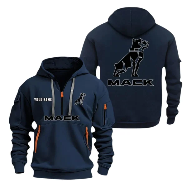 Mack Half Zip Hoodie Sport Hooded Multi-Pocket Custom Name HG120325Y25QZ2HCT1MAC