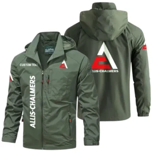 Allis Chalmers Windbreaker Jacket Hooded Detachable, Outdoor Windproof Running Jacket, Custom Text HIHI060325Y28WJ86ALC
