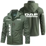 DAF Trucks Windbreaker Jacket Hooded Detachable, Outdoor Windproof Running Jacket, Custom Text HIHI060325Y28WJ86DAF