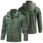 Fendt Windbreaker Jacket Hooded Detachable, Outdoor Windproof Running Jacket, Custom Text HIHI060325Y28WJ86FEN