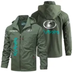 Kubota Tractor Corporation Windbreaker Jacket Hooded Detachable, Outdoor Windproof Running Jacket, Custom Text HIHI060325Y28WJ86KTC