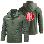 Tatra Trucks Windbreaker Jacket Hooded Detachable, Outdoor Windproof Running Jacket, Custom Text HIHI060325Y28WJ86TAT