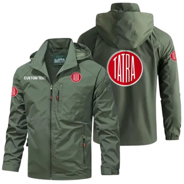 Tatra Trucks Windbreaker Jacket Hooded Detachable, Outdoor Windproof Running Jacket, Custom Text HIHI060325Y28WJ86TAT
